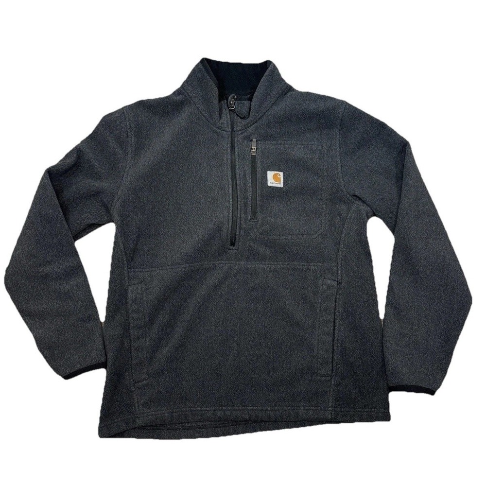 Carhartt Men's‎ M Dalton 1/2 Zip Fleece Jacket Grey Heather Midweight